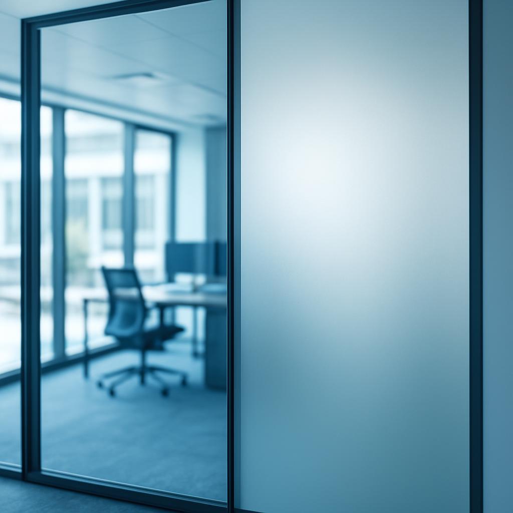 Divisor de oficina con smart film